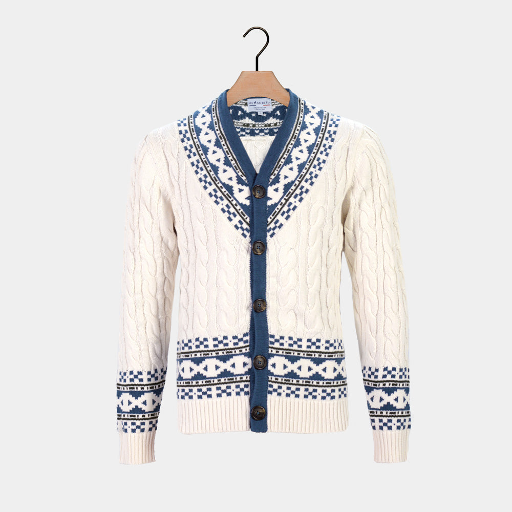 Sweter Kardigan Męskie z Bawełny Organicznej Cottage
