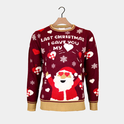 Sweter Świąteczny Męskie Last Christmas I gave Męskie you my Heart
