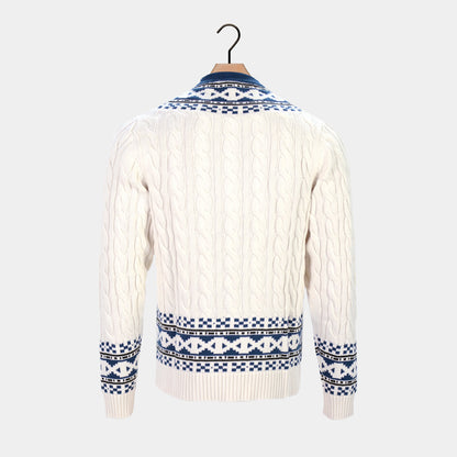 Sweter dla Par z Kardigan Organicznej Cottage Bawełny 
