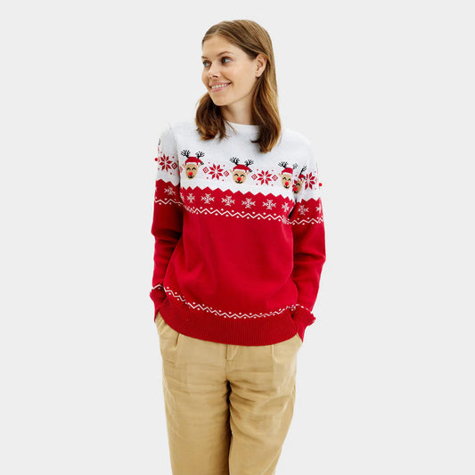 Sweter Świąteczny Damskie Uroczy Renifer
