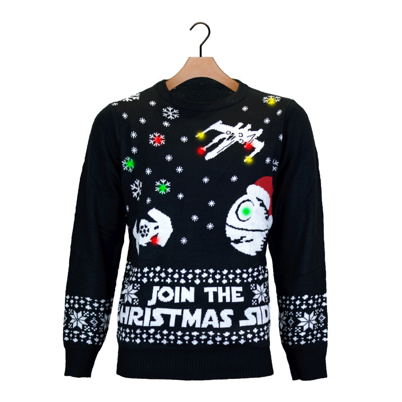 Sweter Świąteczny z Lampkami LED Join the Christmas Side