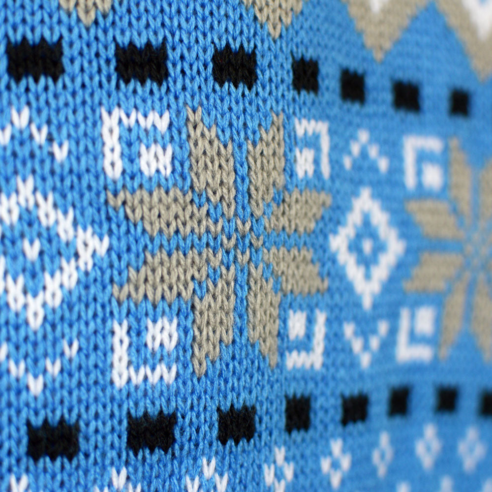 Sweter Świąteczny Męskie Elegancki z Reniferami Niebieski 
