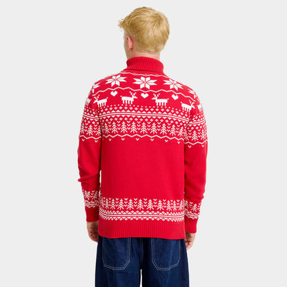Sweter Świąteczny Męskie z golfem Bawełna Greenlandish Organiczna 
