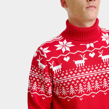 Sweter Świąteczny Męskie z golfem Greenlandish Bawełna Organiczna 
