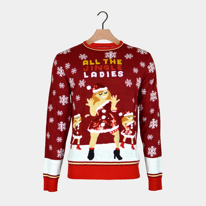 Sweter Świąteczny Męskie Jingles Ladies Cekiny