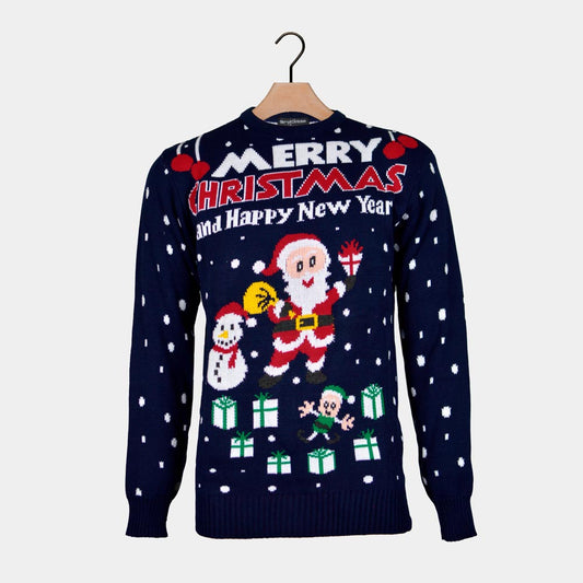 Sweter Świąteczny Męskie Merry Christmas and Happy New Year