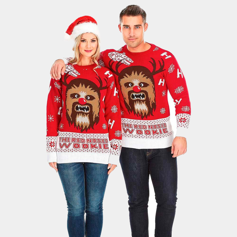 Sweter Świąteczny Męskie Damskie Star Wars Wookiee
