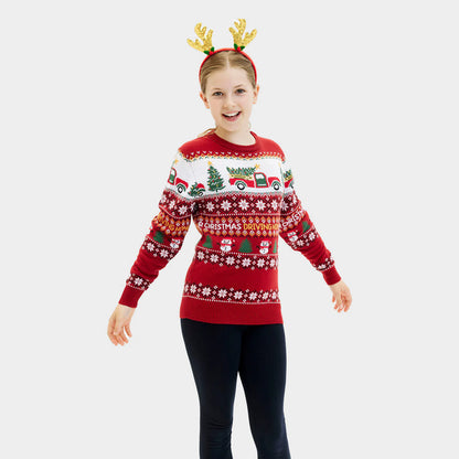 Sweter Świąteczny dla Rodziny Driving Home Dzieci

