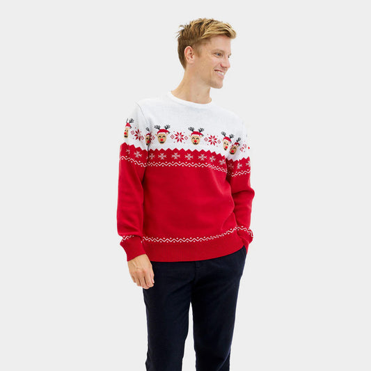 Sweter Świąteczny Męskie Uroczy Renifer