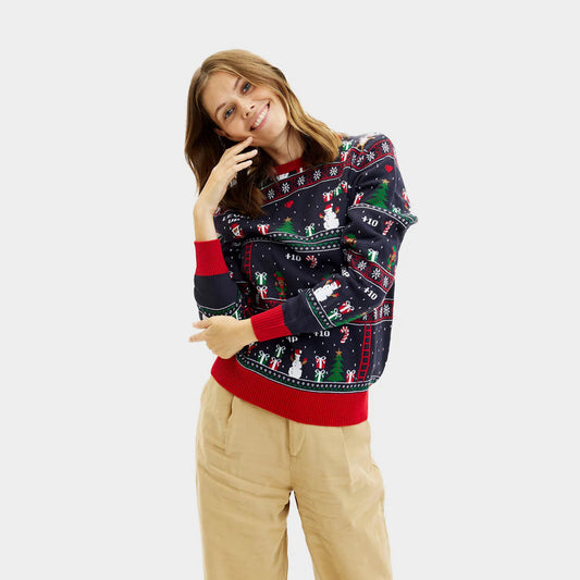 Sweter Świąteczny Vintage Gaming Damskie 
