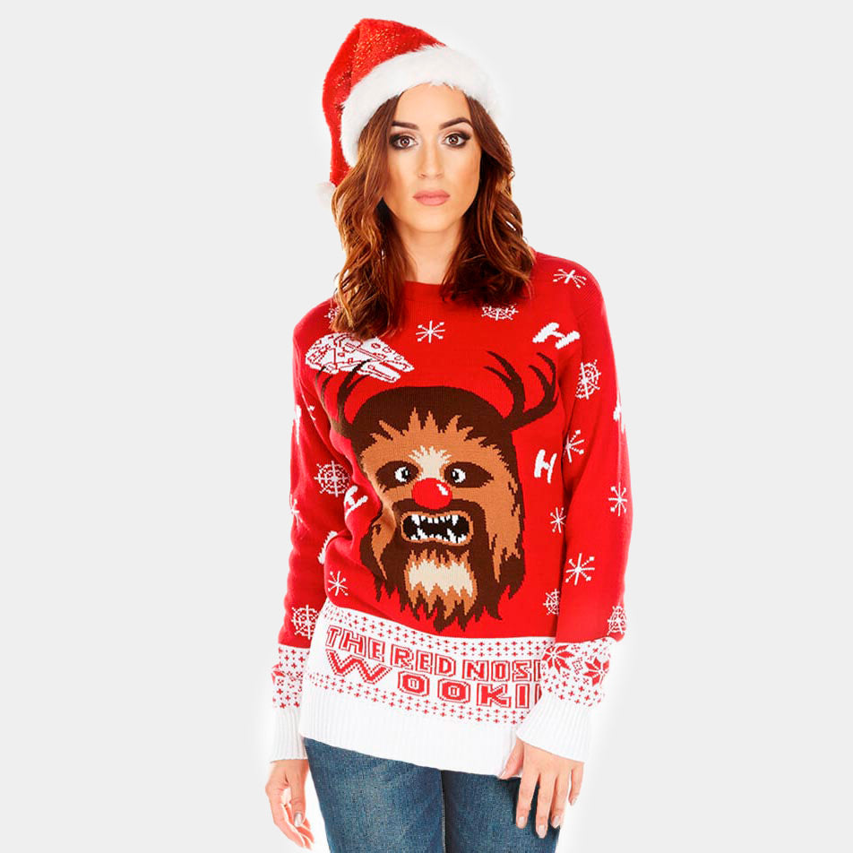 Sweter Świąteczny Star Wars Chewbacca damskie