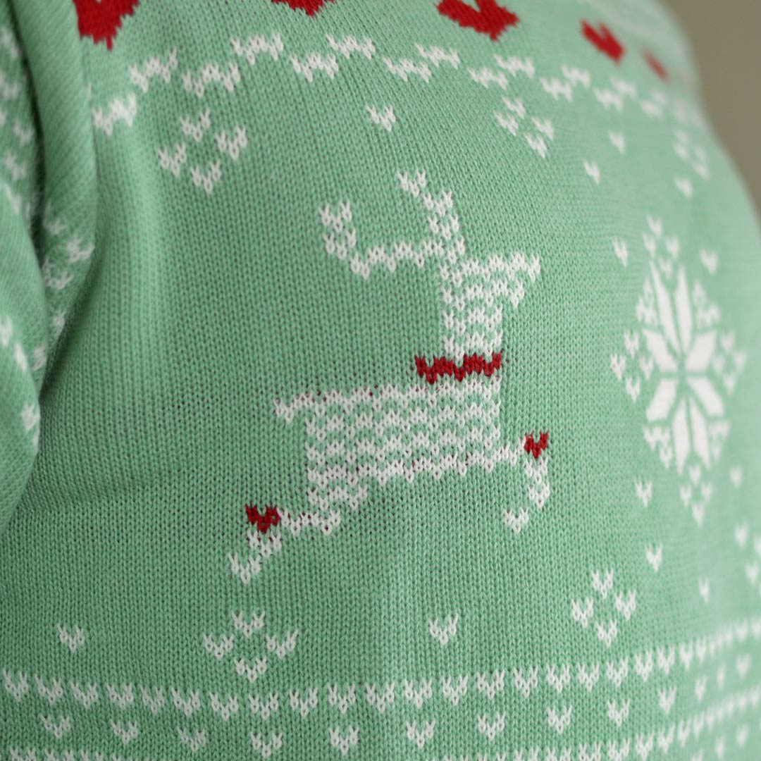Zielony dla Dzieci Sweter Świąteczny Sweet Christmas Szczegół